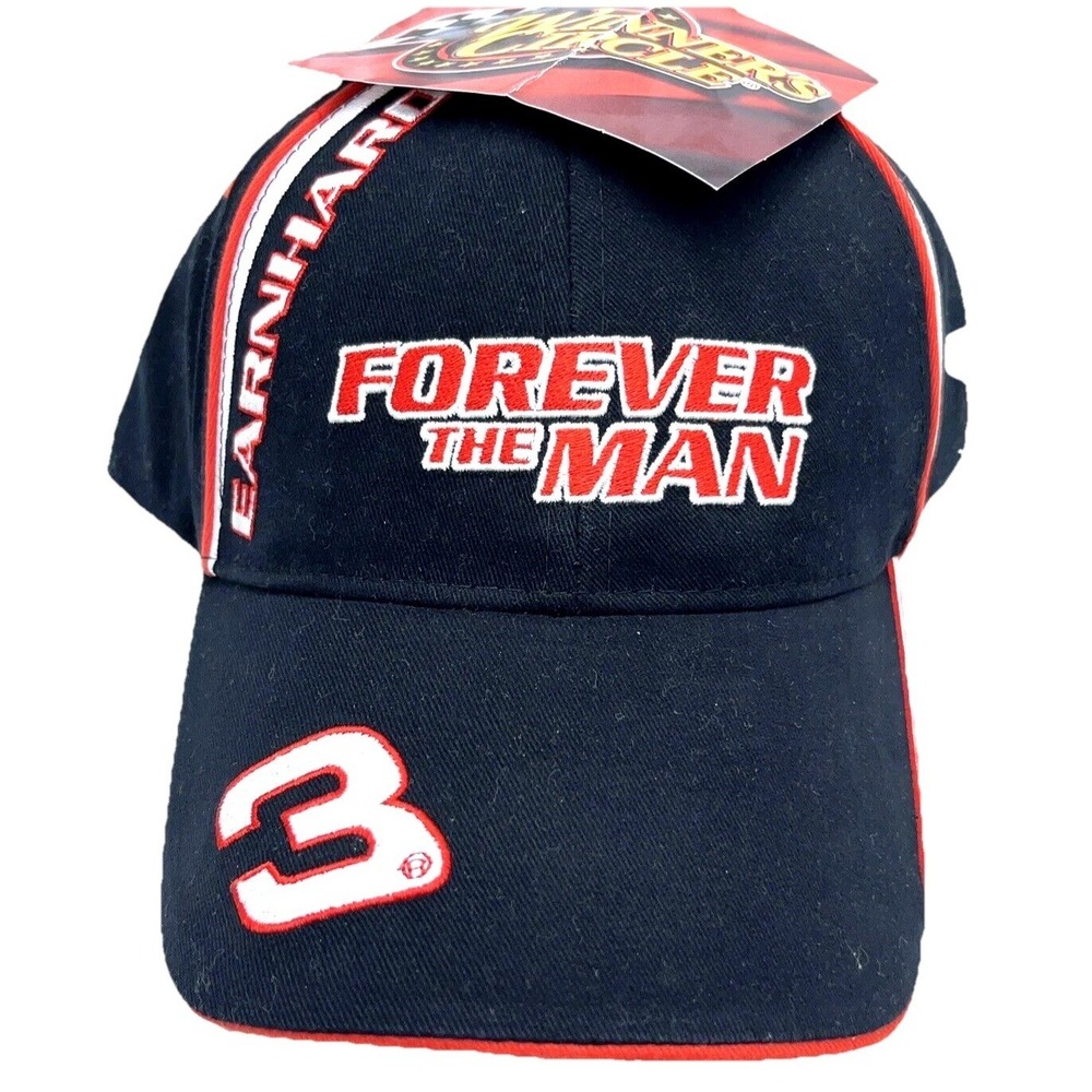Vintage Dale Earnhardt Hat Cap Black Red‎ Nascar Racing Y2K Dad Tag Strap Back